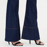 CALÇA BOCA DE SINO JEANS BRUTO BLUE