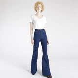 CALÇA BOCA DE SINO JEANS BRUTO BLUE