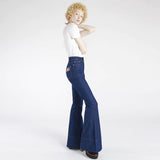 CALÇA BOCA DE SINO JEANS BRUTO BLUE