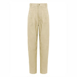 CALÇA PREGAS SARJA VANILA