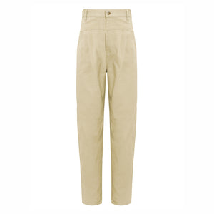 CALÇA PREGAS SARJA VANILA