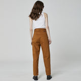 CALÇA PREGAS SARJA OCRE