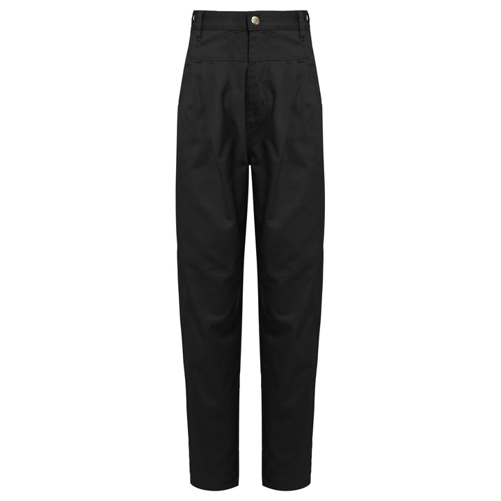 CALÇA PREGAS SARJA PRETA