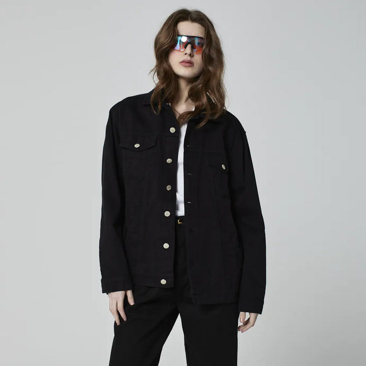 JAQUETA TRUCKER SARJA PRETA