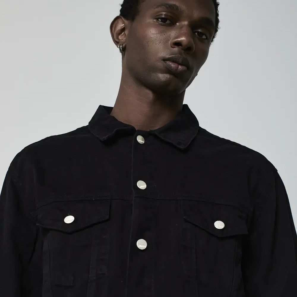 JAQUETA TRUCKER SARJA PRETA