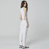 CALÇA PREGAS SARJA BRANCA