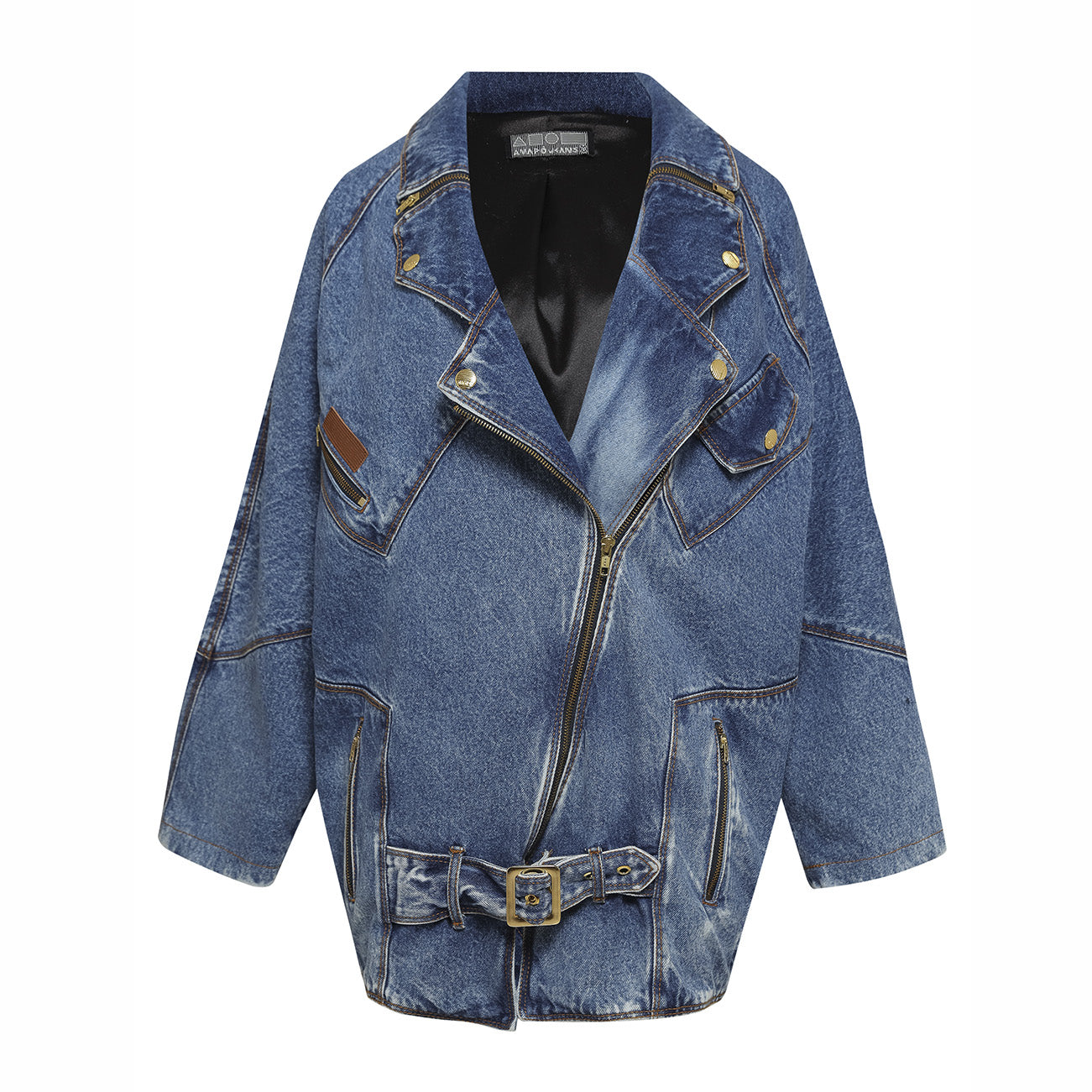 JAQUETA OVERSIZED PERFECTO JEANS AZUL MÉDIO