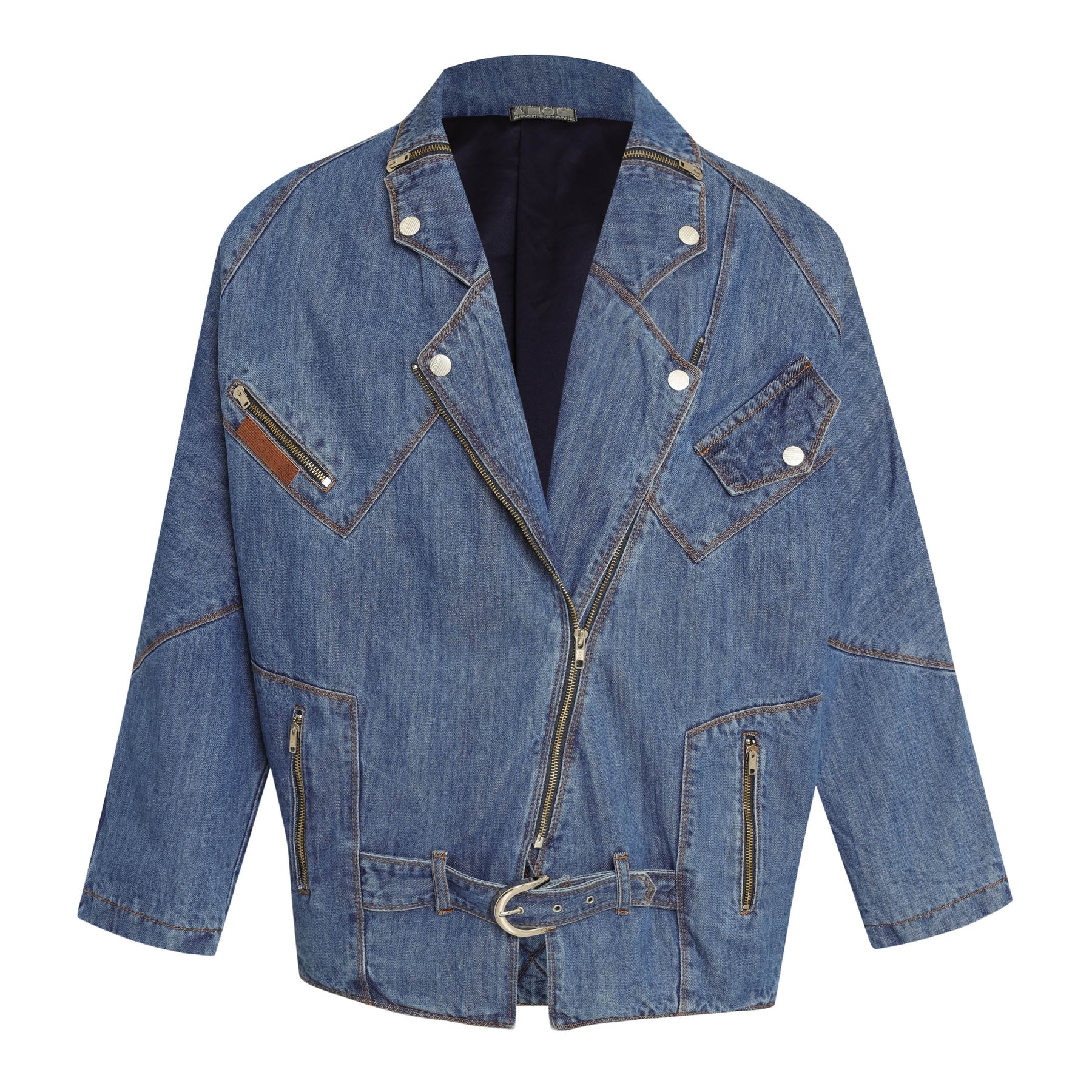 JAQUETA OVERSIZED PERFECTO JEANS AZUL MÉDIO