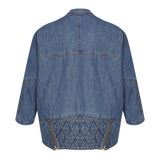 JAQUETA OVERSIZED PERFECTO JEANS AZUL MÉDIO