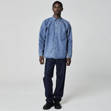 CAMISA OVERSIZED JEANS AZUL MÉDIO