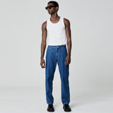 CALÇA RETA JEANS AZUL MÉDIO