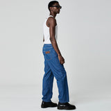 CALÇA RETA JEANS AZUL MÉDIO