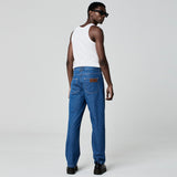 CALÇA RETA JEANS AZUL MÉDIO