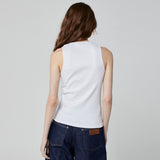 REGATA TANK TOP CANELADA BRANCA