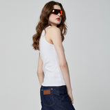 REGATA TANK TOP CANELADA BRANCA