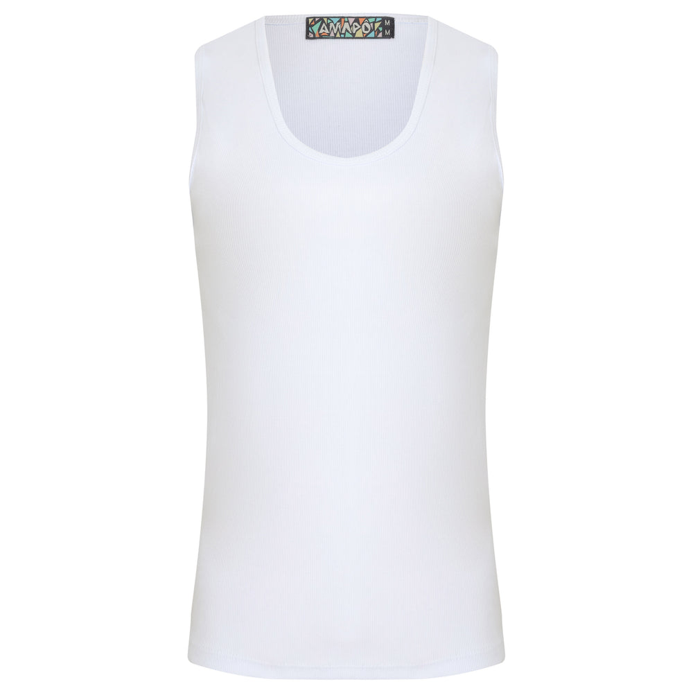 REGATA TANK TOP CANELADA BRANCA