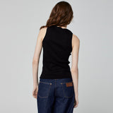 REGATA TANK TOP CANELADA PRETA