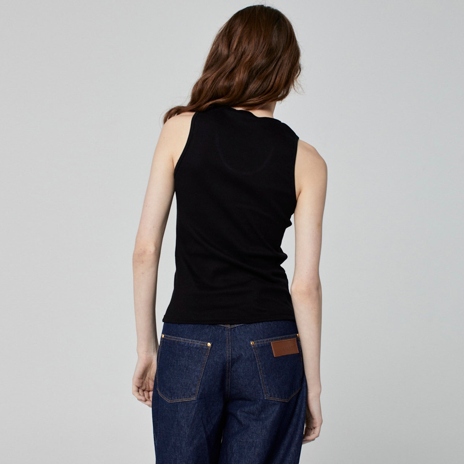 REGATA TANK TOP CANELADA PRETA