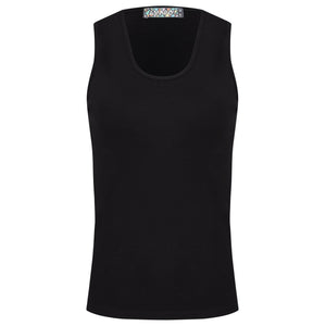 REGATA TANK TOP CANELADA PRETA