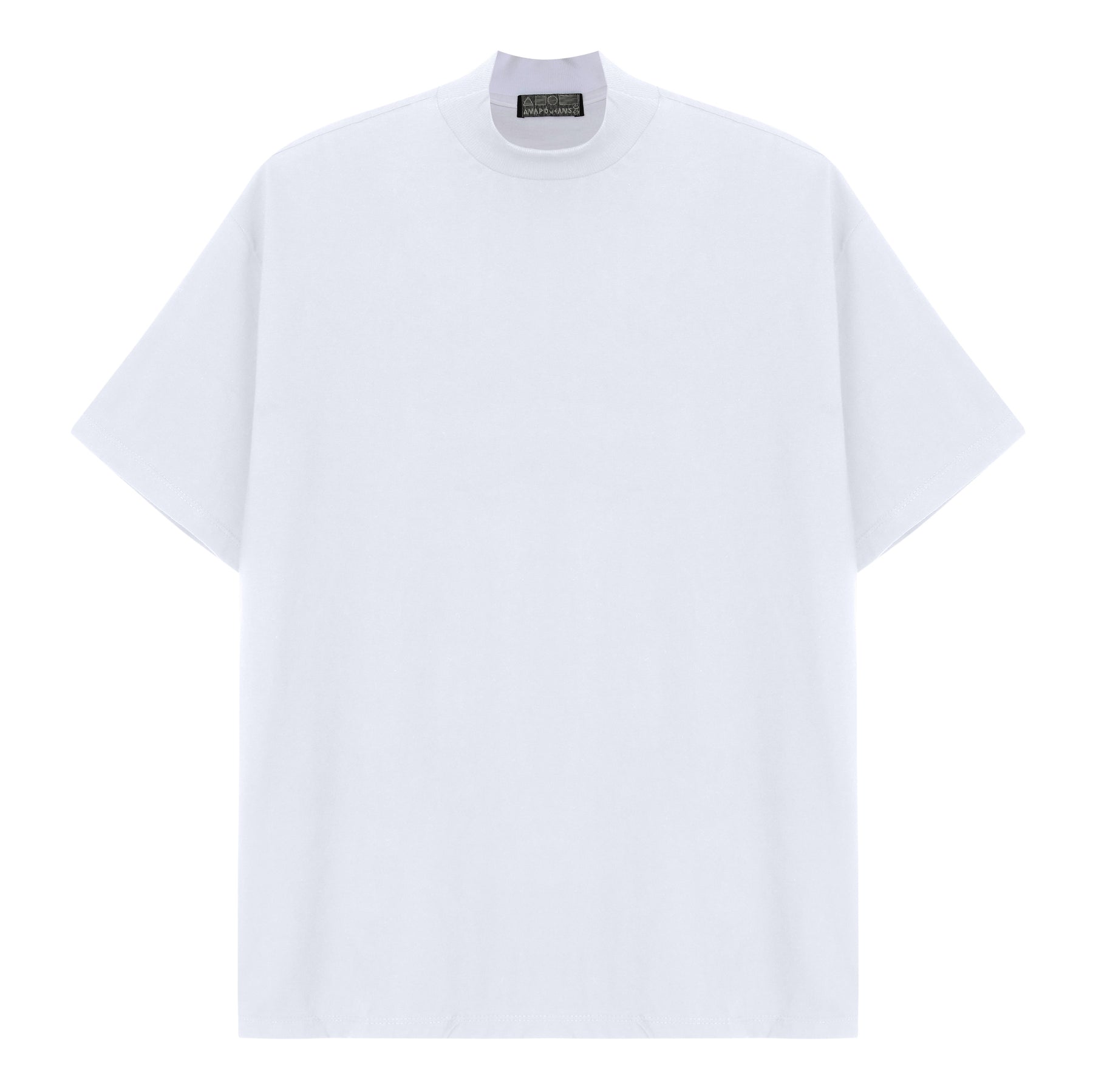 CAMISETA OVERSIZED GOLA ALTA BRANCA