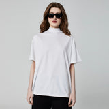 CAMISETA OVERSIZED GOLA ALTA BRANCA