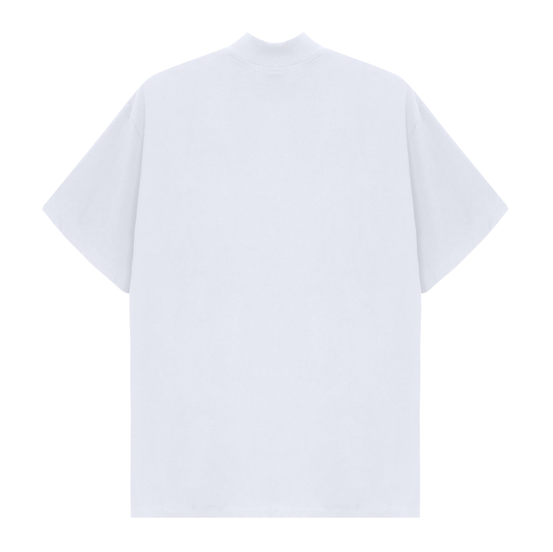 CAMISETA OVERSIZED GOLA ALTA BRANCA