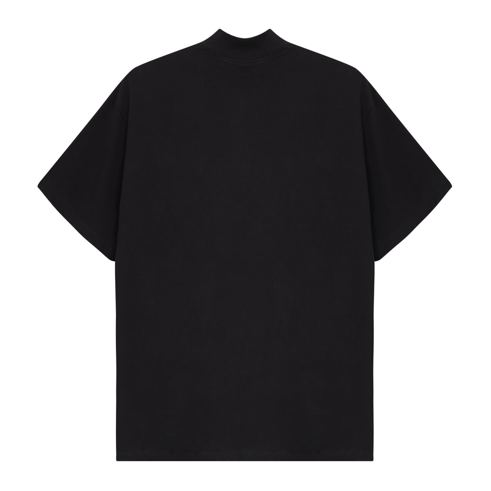 CAMISETA OVERSIZED GOLA ALTA PRETA