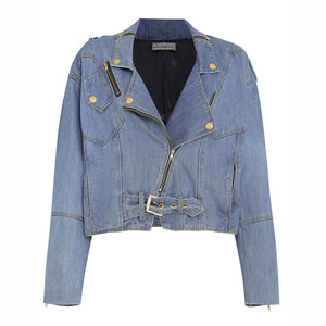 JAQUETA PERFECTO JEANS AZUL MÉDIO