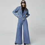 JAQUETA PERFECTO JEANS AZUL MÉDIO