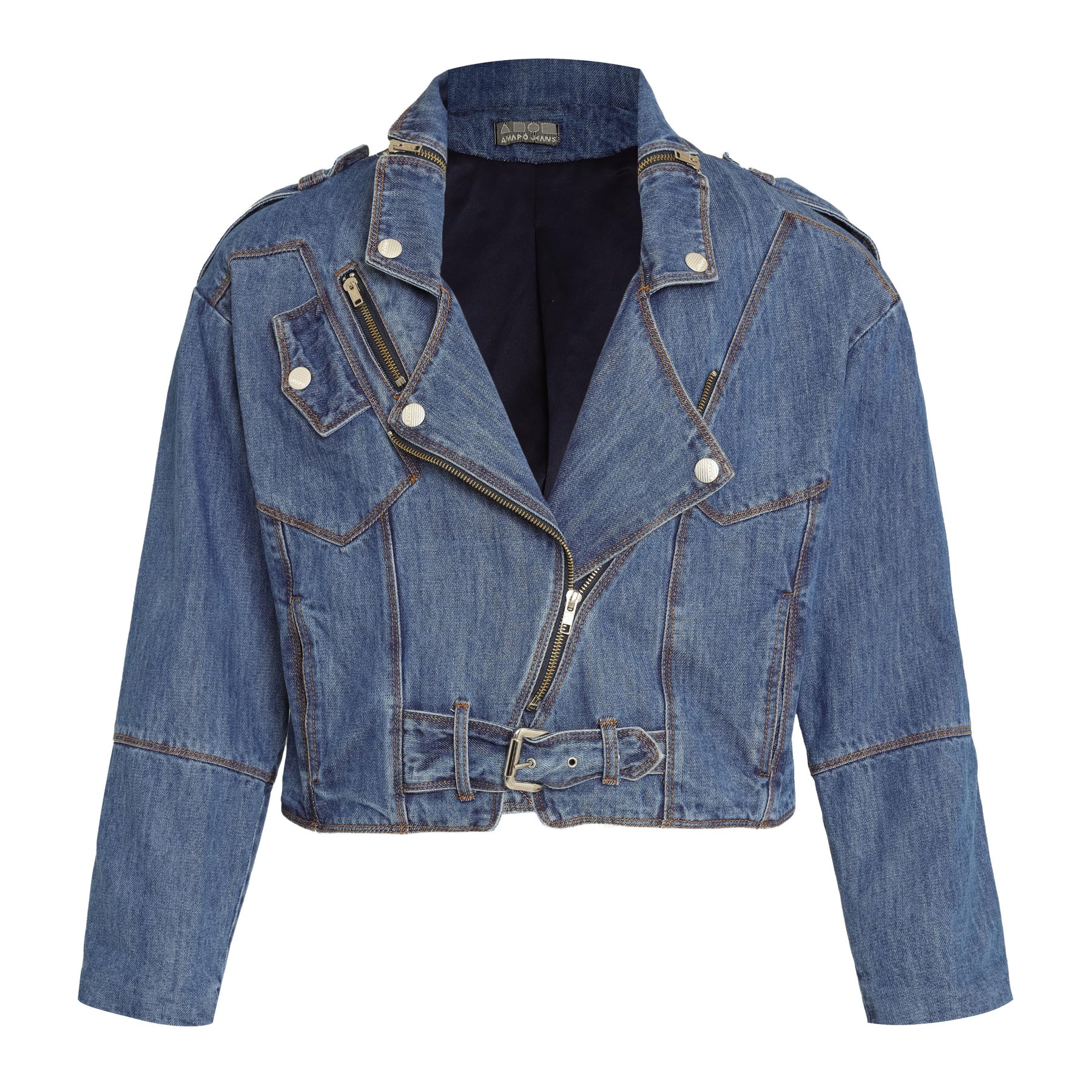 JAQUETA PERFECTO JEANS AZUL MÉDIO