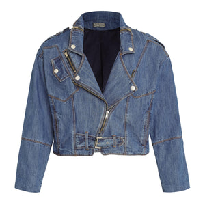 JAQUETA PERFECTO JEANS AZUL MÉDIO