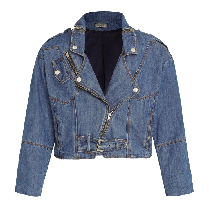 JAQUETA PERFECTO JEANS AZUL MÉDIO