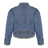 JAQUETA PERFECTO JEANS AZUL MÉDIO