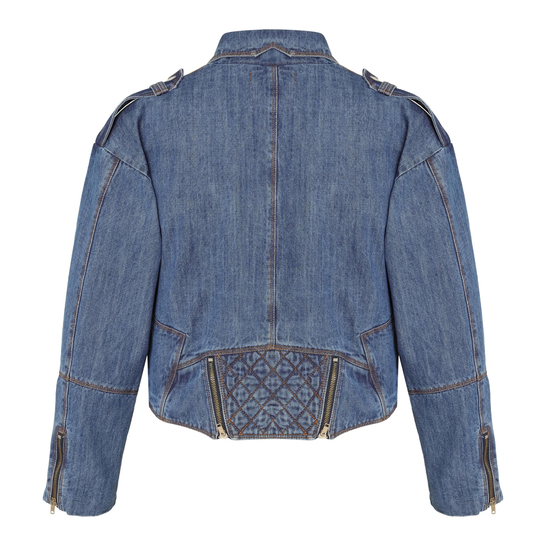 JAQUETA PERFECTO JEANS AZUL MÉDIO