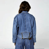JAQUETA PERFECTO JEANS AZUL MÉDIO