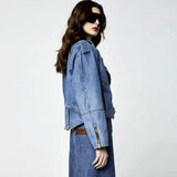 JAQUETA PERFECTO JEANS AZUL MÉDIO
