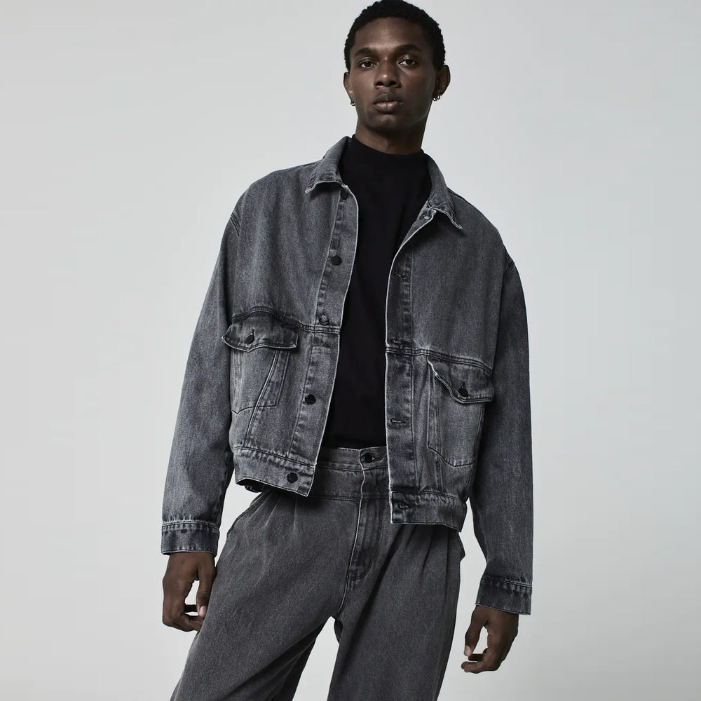 JAQUETA TRUCKER INVERTIDO BLACK JEANS