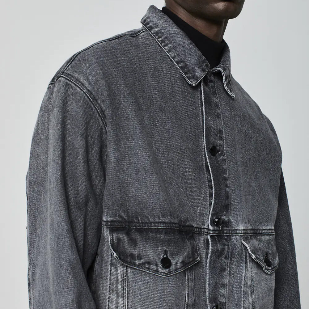 JAQUETA TRUCKER INVERTIDO BLACK JEANS