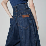 CALÇA BALLOON JEANS AZUL ESCURO