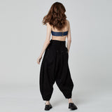 CALÇA BALLOON SARJA PRETA