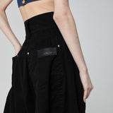 CALÇA BALLOON SARJA PRETA