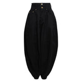 CALÇA BALLOON SARJA PRETA