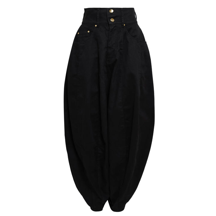 CALÇA BALLOON SARJA PRETA