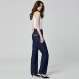 CALÇA RETA JEANS AZUL ESCURO