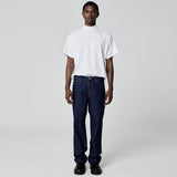CALÇA RETA JEANS AZUL ESCURO