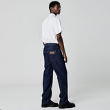 CALÇA RETA JEANS AZUL ESCURO