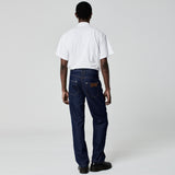 CALÇA RETA JEANS AZUL ESCURO