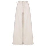 CALÇA SUPER WIDE LEG SARJA CRU NATURAL RECICLADO