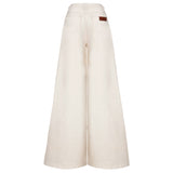 CALÇA SUPER WIDE LEG SARJA CRU NATURAL RECICLADO