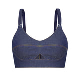 TOP SUTIÃ JEANS AZUL ESCURO